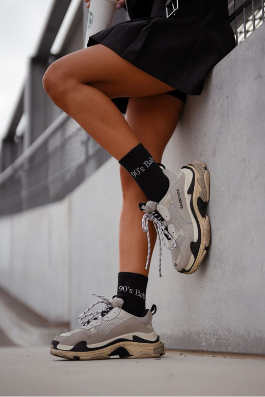 Women's Socks With Print 90's Baby Black