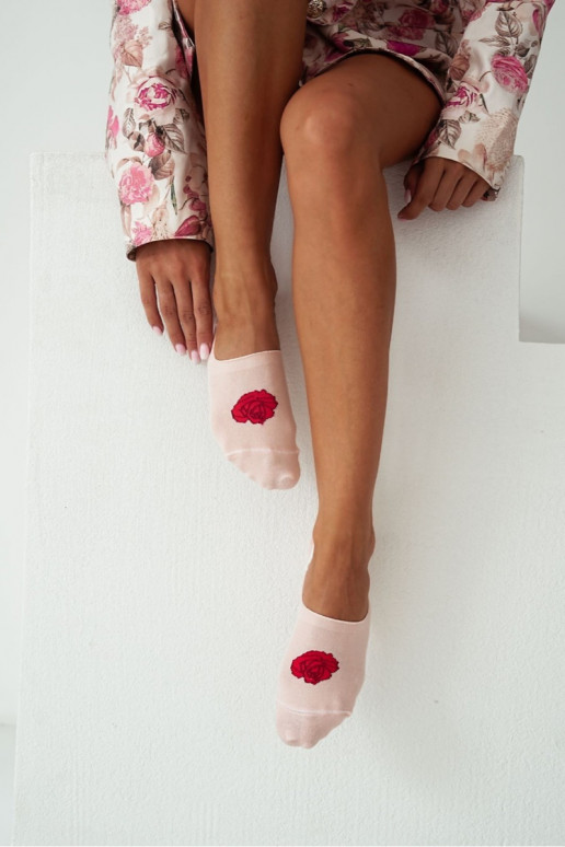 Women's Cotton Micro Socks Rose Peach