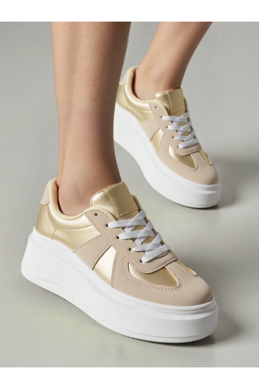 Womens Sneakers model shoes CITY CHIC GOLD