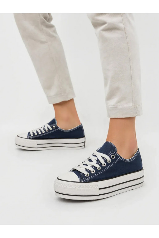 Womens Shoes VELTRO NAVY The classic model shoes with platform