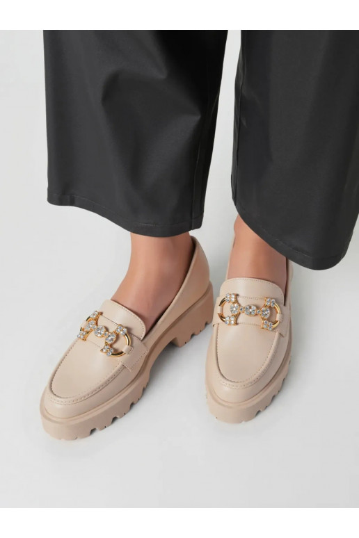 Womens Moccasins ELEGANZE BEIGE