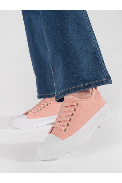 The classic model shoes with platform light pink