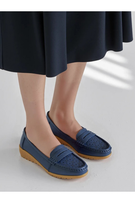 Womens Moccasins SIENA DARK BLUE