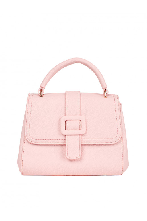 BrightlypinklittleHandbag ze goldenmi elementami