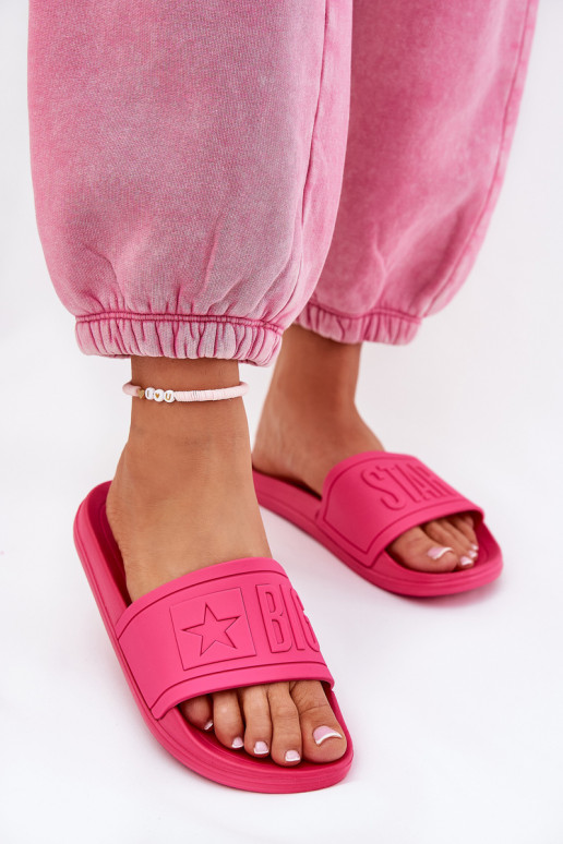 Ladies Slippers Big Star NN274A668 Fuchsia