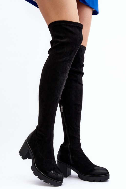 Over-the-Knee Boots with Heel La.Fi 270067B-SU Black