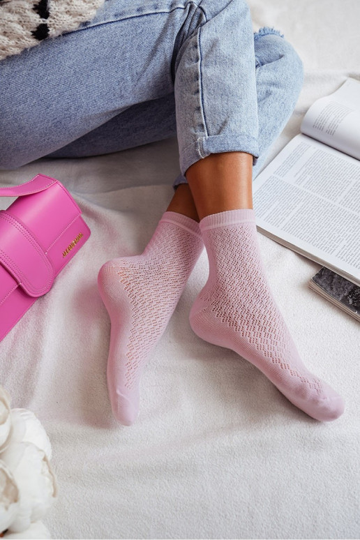 Women's Lace Socks Pink