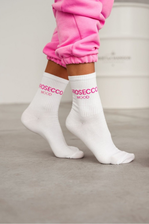 Ladies Socks PROSECCO MOOD White