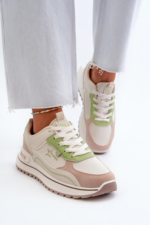 Women's Sneakers Big Star NN274A091 Beige-Green