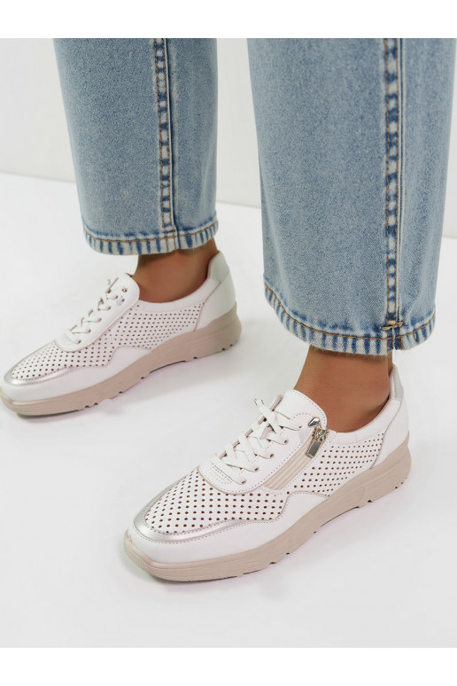 Womens Sneakers model shoes AVERIA WHITE Komfort i Elegancja na Każdy Dzień