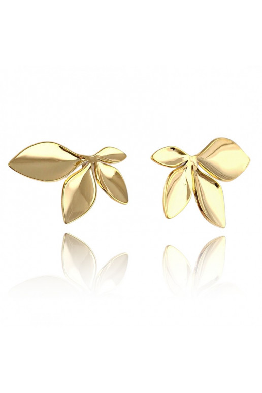 gold color-plated stainless steel earrings KST3227