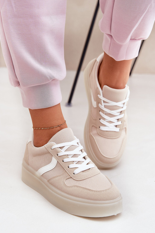 Low Women's Platform Sneakers Beige Telmira