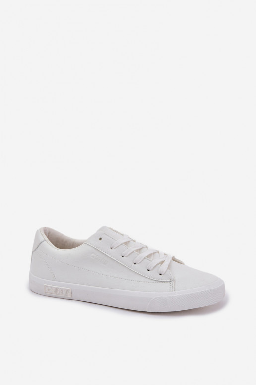 Men's Classic Low Sneakers Made Of Eco Leather Big Star NN174250 White