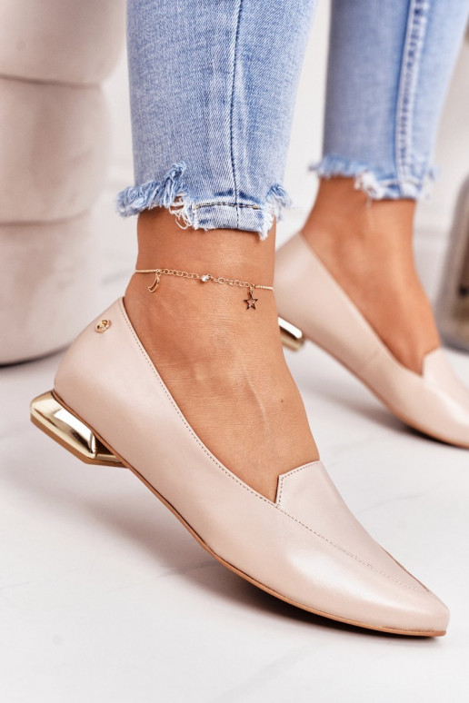 Gold hotsell heeled loafers