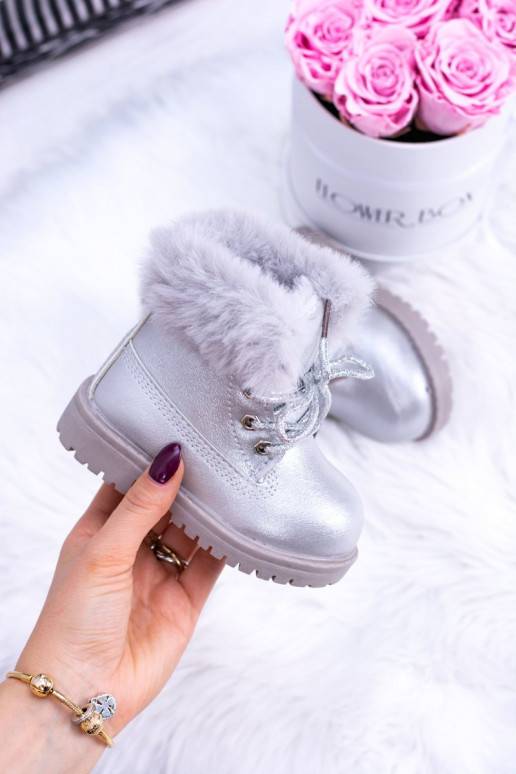 Silver hotsell baby boots