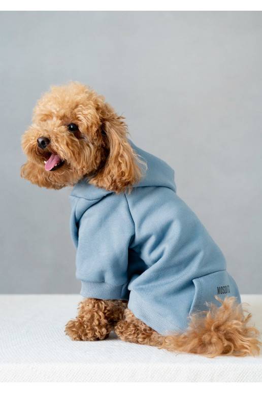 Dog hoodie Faded Denim