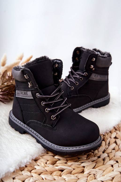 Children's Boots Insulated Black Graves