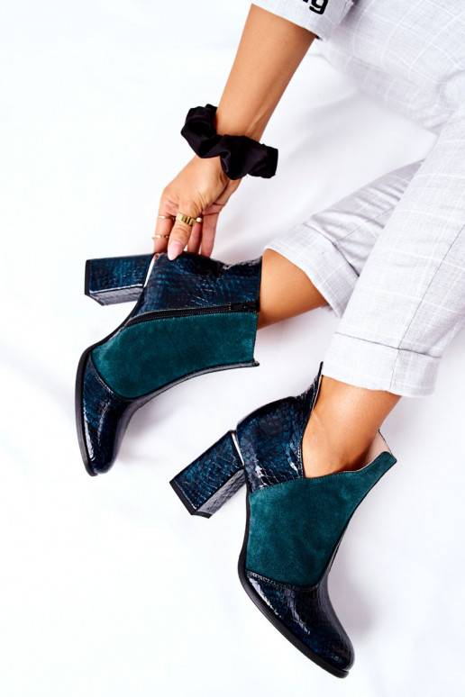 Green on sale women booties