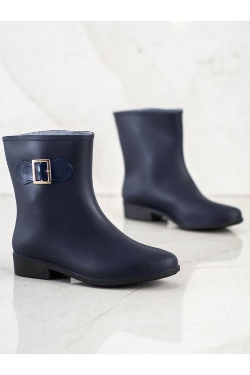 Dark blue rain boots best sale