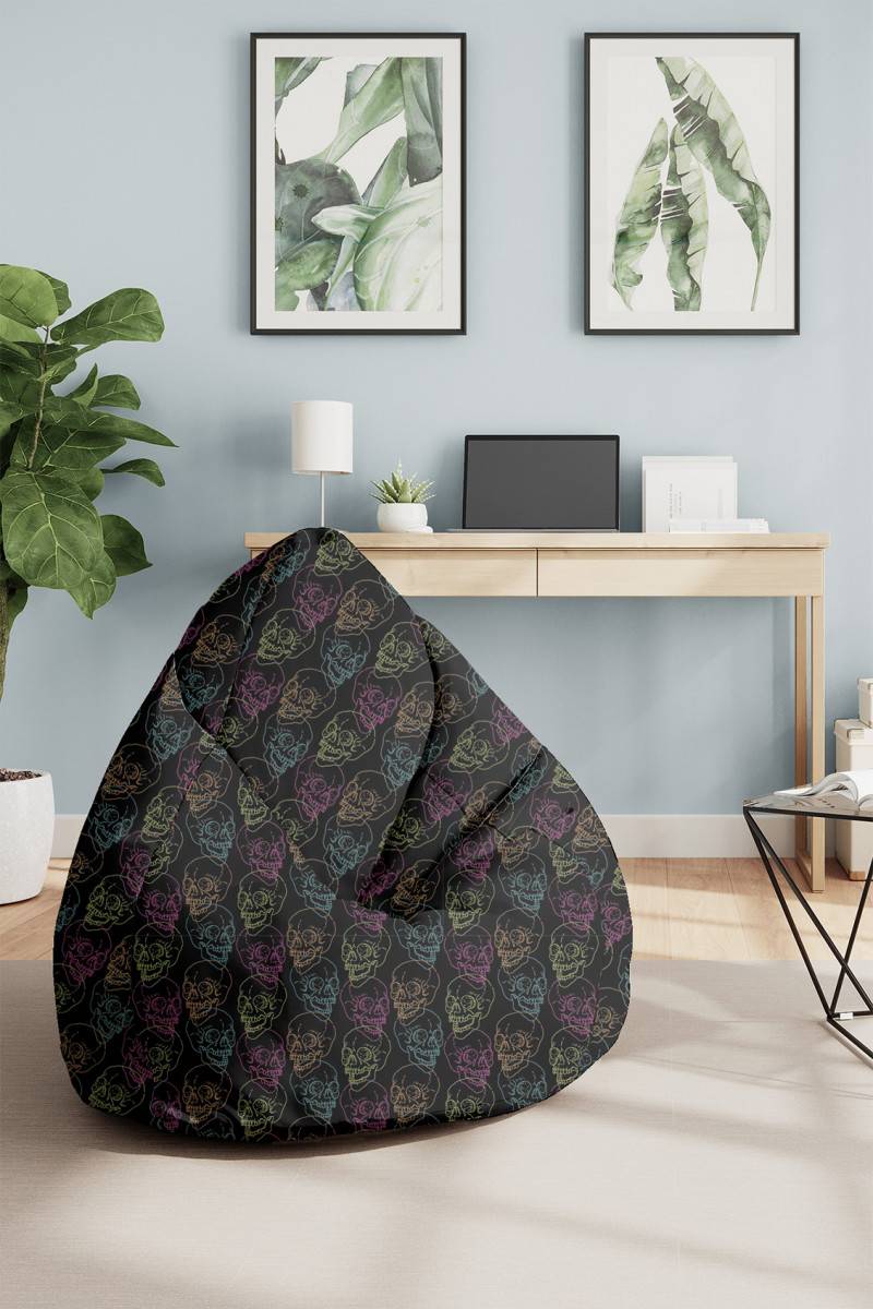 Skull bean bag discount chair