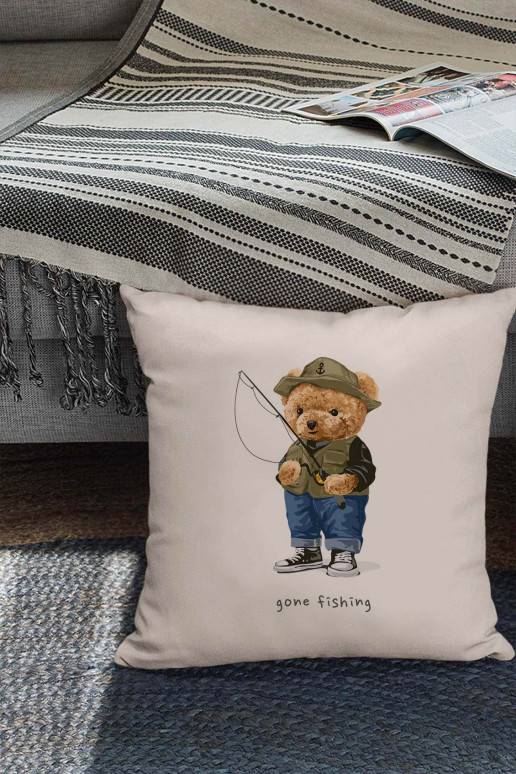 Gone fishing sale pillow