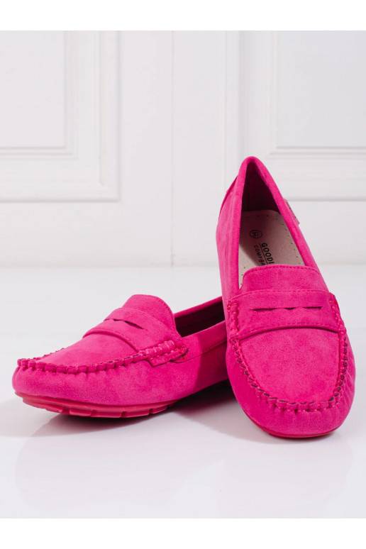 of suede Women's moccasins Shelovet elastyczne 