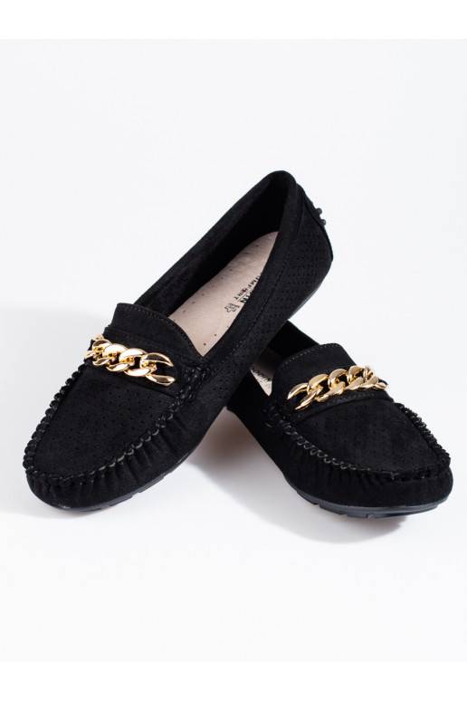 with elements of openwork  Women's moccasins  shelovet 