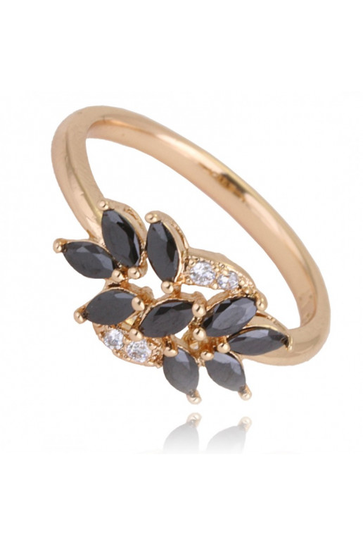 gold color-plated stainless steel ring PST770, Ring size: US9 EU20