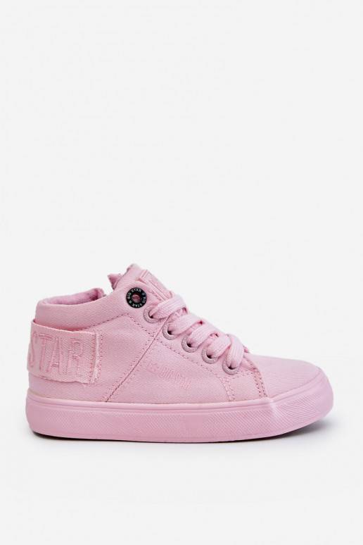 Children's Classic High Sneakers Big Star LL374003 Pink