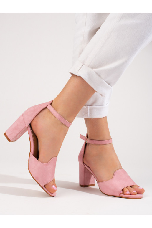 pink sandals  on the heel W. Potocki