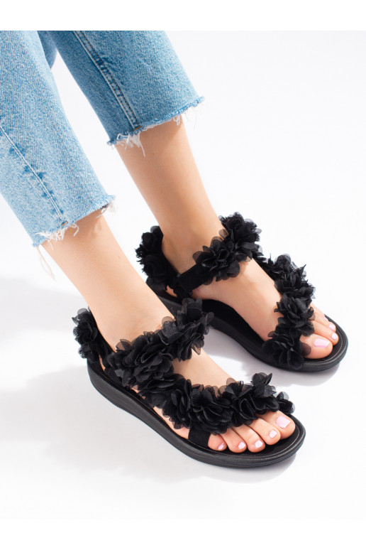   black pachnące sandals  Shelovet