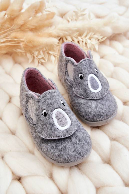 Children s Slippers Befado Koala 620P001 Gray