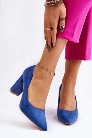 Fashionable Pumps On A Heel Purple Santoro - We Love Shoes