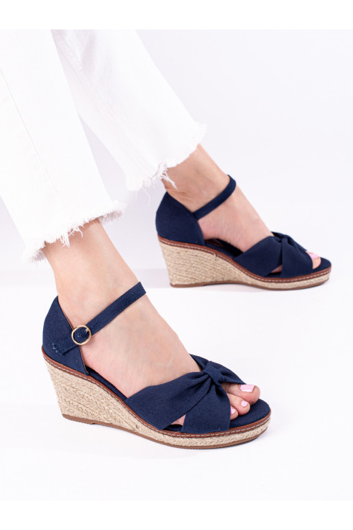 dark blue sandals espadrilles  Shelovet